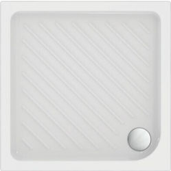 Ideal Standard Square Ceramic Shower White 75x75x4cm