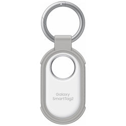 Samsung Smart Tag 2 Keychain Case Silicone for SmartTag2 in Gray color