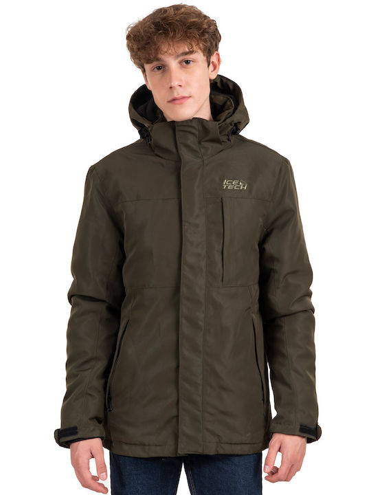 Icetech Herren Winter Jacke Lässig Oil Green