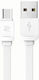 Flach USB 2.0 Kabel USB-C männlich - USB-A Weiß (273755)
