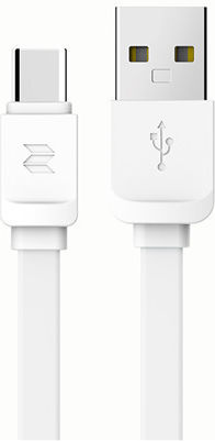 Flach USB 2.0 Kabel USB-C männlich - USB-A Weiß (273755)