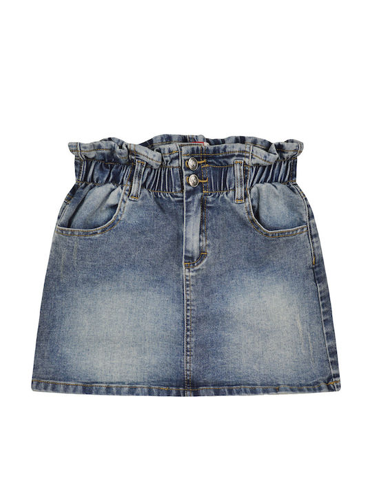 Kids' Denim Skirt Blue