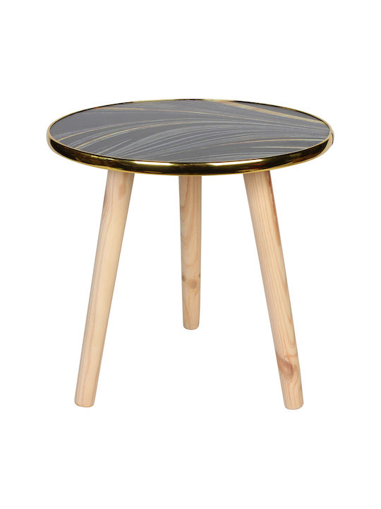 Round Side Table Decor L35xW35xH34cm