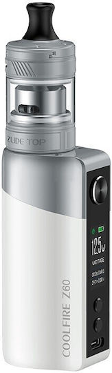 Innokin Coolfire Z60 Zlide Top Изпарител 3мл с Вградена Батерия 2500mAh Бял
