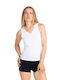 Odlo Women's Athletic Blouse Sleeveless Fast Drying White