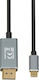 iBox Video Cable USB-C male - DisplayPort Μαύρο 1.8m ITVCDP4K