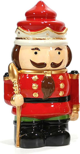 General Trade Weihnachts-Nussknacker Rot Höhe 29cm.