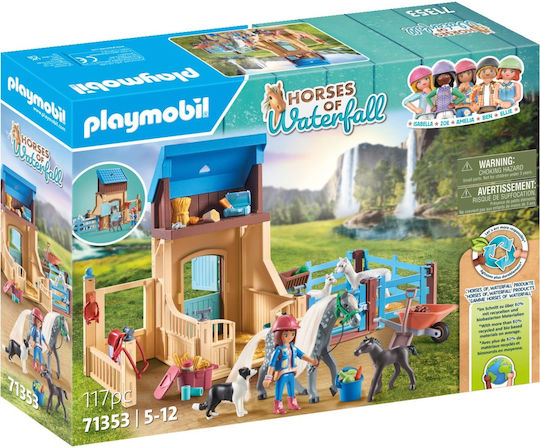Playmobil Horses Of Waterfall Amelia & Whisper With Horse Box for 5-12 years old