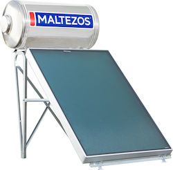 Maltezos Malt Inox Ηλιακός Θερμοσίφωνας 160lt Inox Τριπλής Ενέργειας 2.6τ.μ. Επιλεκτικός