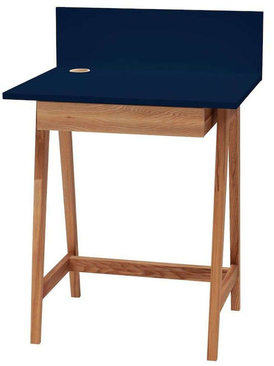 Desk Luka Oak-Navy Blue 65x50x75cm