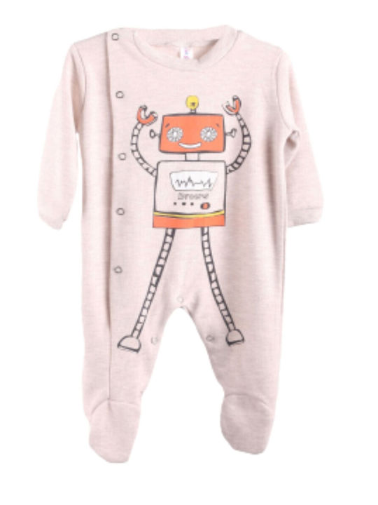 Dreams Baby Bodysuit Long-Sleeved Beige