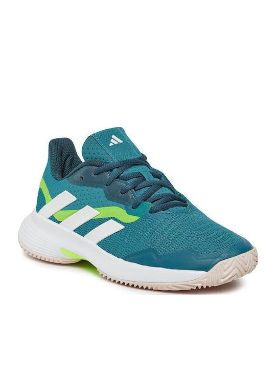 adidas Courtjam Control Γυναικεία Παπούτσια Τένις για Όλα τα Γήπεδα Τιρκουάζ