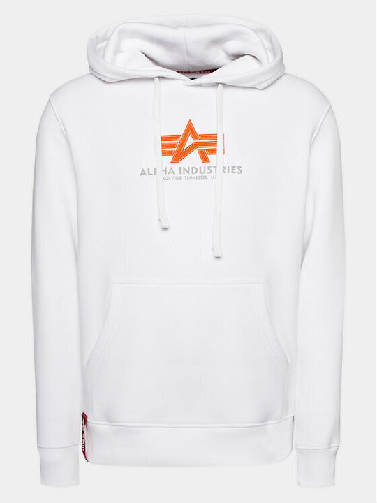 Basic Sweatshirts für Herren mit Kapuze Weiß