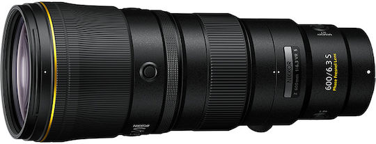 Nikon Full Frame Φωτογραφικός Φακός NIKKOR Z 600mm f/6.3 VR S Super Telephoto για Nikon Z Mount Μαύρος