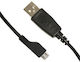 Samsung Regular USB 2.0 to micro USB Cable Μαύρο (50-TEC-1-80)