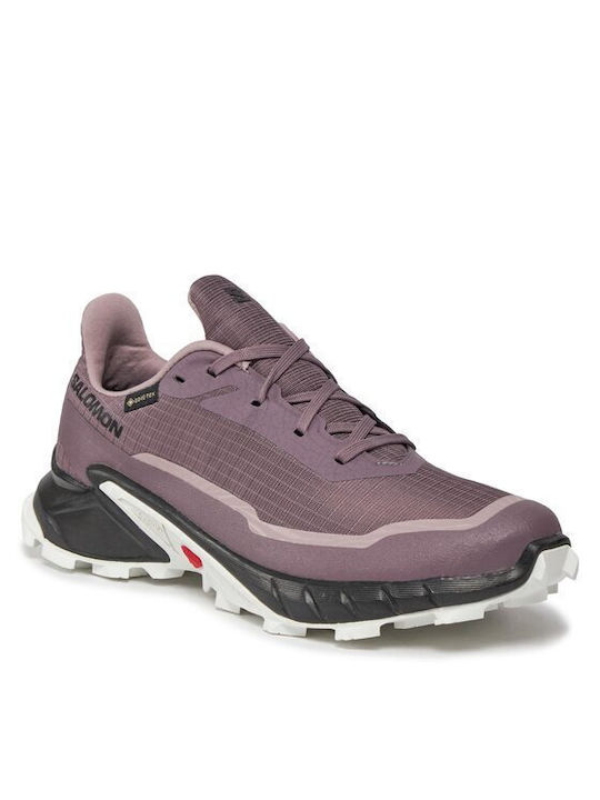 Salomon Alphacross 5 Women's Trail Running Sport Shoes Purple Waterproof Gore-Tex Membrane