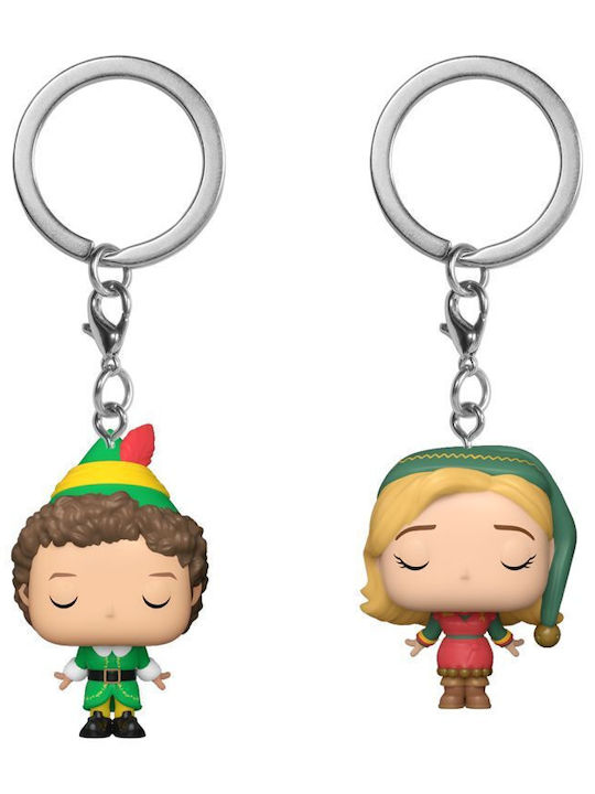 Funko Pocket Pop! Ключодържател Филми: Elf - Buddy the Elf & Jovie 2-Pack Фигури Специално издание 2бр