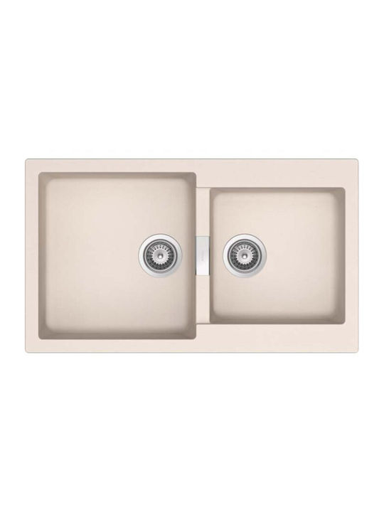 Schock 30290 110-30290-1511 Drop-In Spüle aus Verbundgranulat B86xT50cm Weiß