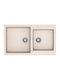 Schock 30290 110-30290-1511 Drop-In Spüle aus Verbundgranulat B86xT50cm Weiß