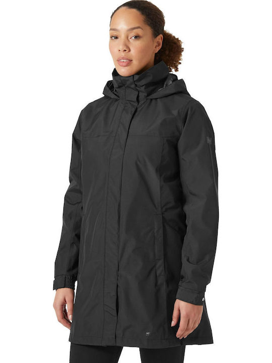 Aden Kurz Damen Puffer Jacke Wasserdicht für Winter Schwarz