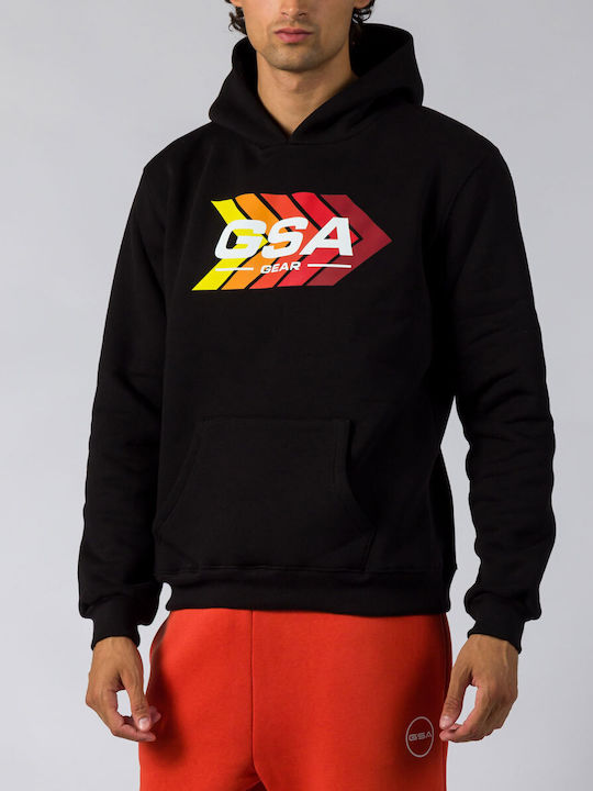 GSA Supercotton Men's Sweatshirt with Hood black