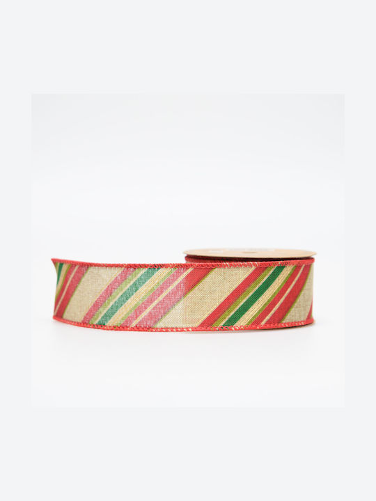 Crăciun Panglică Diagonial Stripes Roșu 270x4cm...