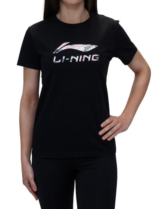 Li-Ning Femeie Sport Tricou Black