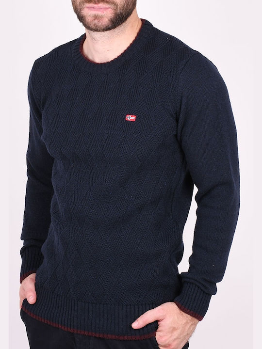 Clever Herren Langarm-Pullover BLUE