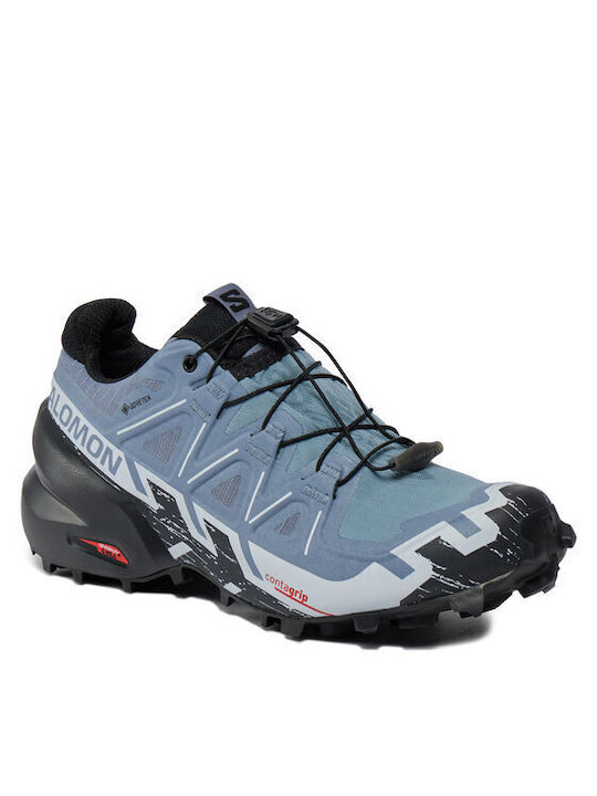 Salomon Speedcross 6 Gore-tex Γυναικεία Αθλητικά Παπούτσια Trail Running Μπλε Αδιάβροχα με Μεμβράνη Gore-Tex