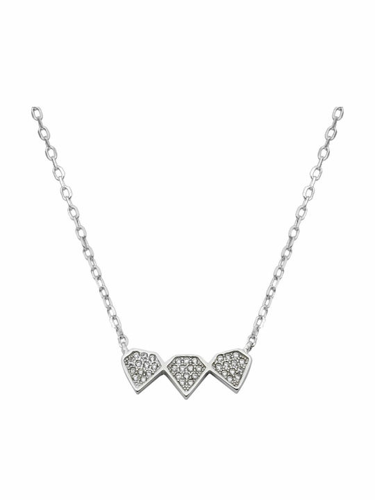 SilverStyle Колие с дизайн Сърце от Сребърен