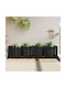 vidaXL Planter Box Lemn Întuneric 200x50x50cm.