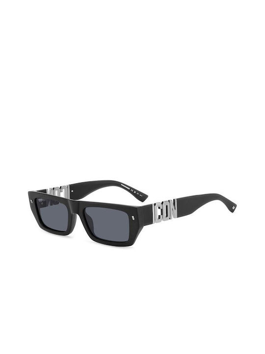 Dsquared2 Men's Sunglasses with Black Plastic Frame and Black Lens D2 0011 ΚΡΙ
