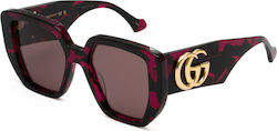 Gucci Γυαλιά Ηλίου Μπορντό με Κοκκάλινο Σκελετό Gucci Γυαλιά Ηλίου Μπορντό με Κοκκάλινο Σκελετό