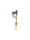 Universo Illuminazione Vintage Lamp Wall with Socket E27 Beige 16x16cm