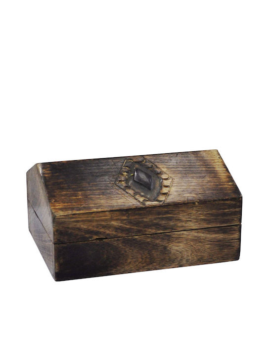 Διακοσμητικό Κουτί Ξύλινο 18.5x14x9.5cm