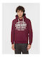 Ovin Athletic Script Graphic Sweatshirt with Hood Purple