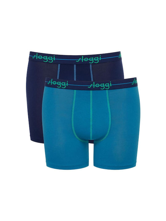 Sloggi Start Short Men's Boxers Dark Blue with ...