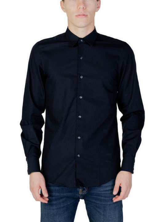 Antony Morato Shirt Men's Shirt Long Sleeve Cotton Blue