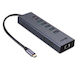 Lindy Dst-mini Duo USB-C / USB-A Docking Station with 4K PD Ethernet and Support for 2 Monitors Gray