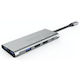 Cablexpert USB-A Докинг станция с 4K PD Етърнет Бял (3-IN-1)