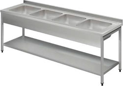 Procal Inox Λάντζα Ανοιχτή Τετραπλή 1044900