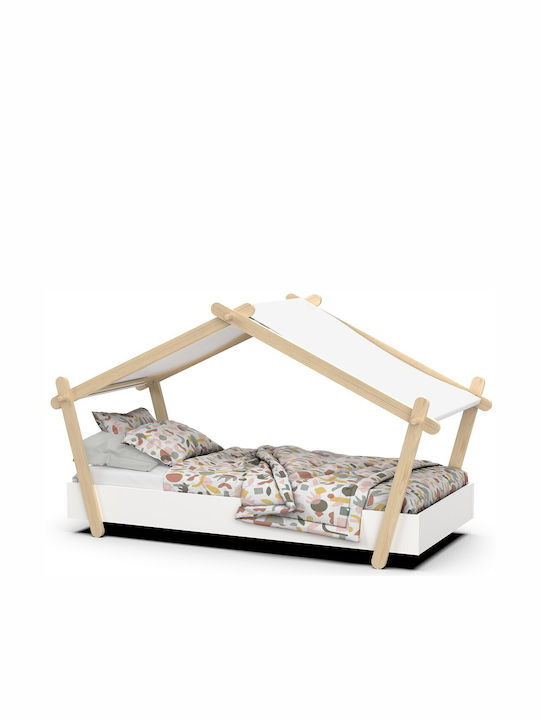 Lodge Kids Bed Single White for Mattress 90x200cm