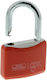 Burg Wachter Padlock Brass with Key 53.5mm Red 1pcs