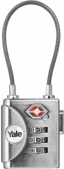 Yale Padlock Brass Combination with TSA Certification Gray 1pcs