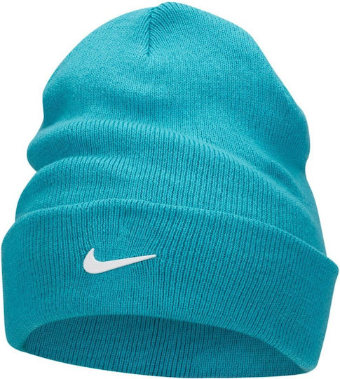 Peak Beanie Unisex Căciulă Tricotat în culoarea Turcoaz