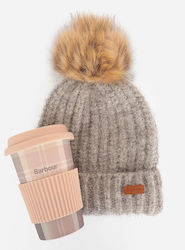 Barbour Knitted Beanie Cap Pink