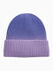 Beanie Γυναικείος Fleece Σκούφος Πλεκτός σε Μωβ χρώμα