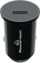 Powertech Φορτιστής Αυτοκινήτου με Θύρες 1xUSB-A 1xType-C