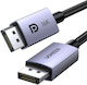 Ugreen Кабел DisplayPort Мъжки - DisplayPort Мъжки 1м Черен 15383