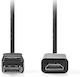 Nedis Cable DisplayPort male - HDMI male 1m Black (CCGL37100BK10)
